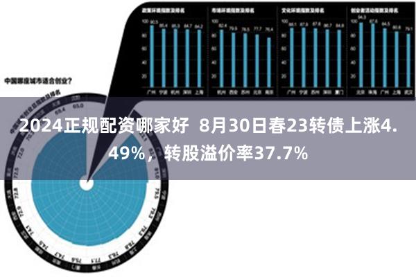 2024正规配资哪家好  8月30日春23转债上涨4.49%，转股溢价率37.7%