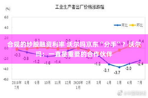 合规的炒股融资利率 沃尔玛京东“分手”？沃尔玛：一直是重要的合作伙伴