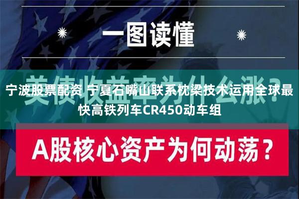 宁波股票配资 宁夏石嘴山联系枕梁技术运用全球最快高铁列车CR450动车组